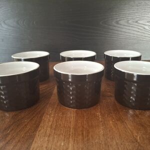 Home Essentials Black and White Ramekin Set